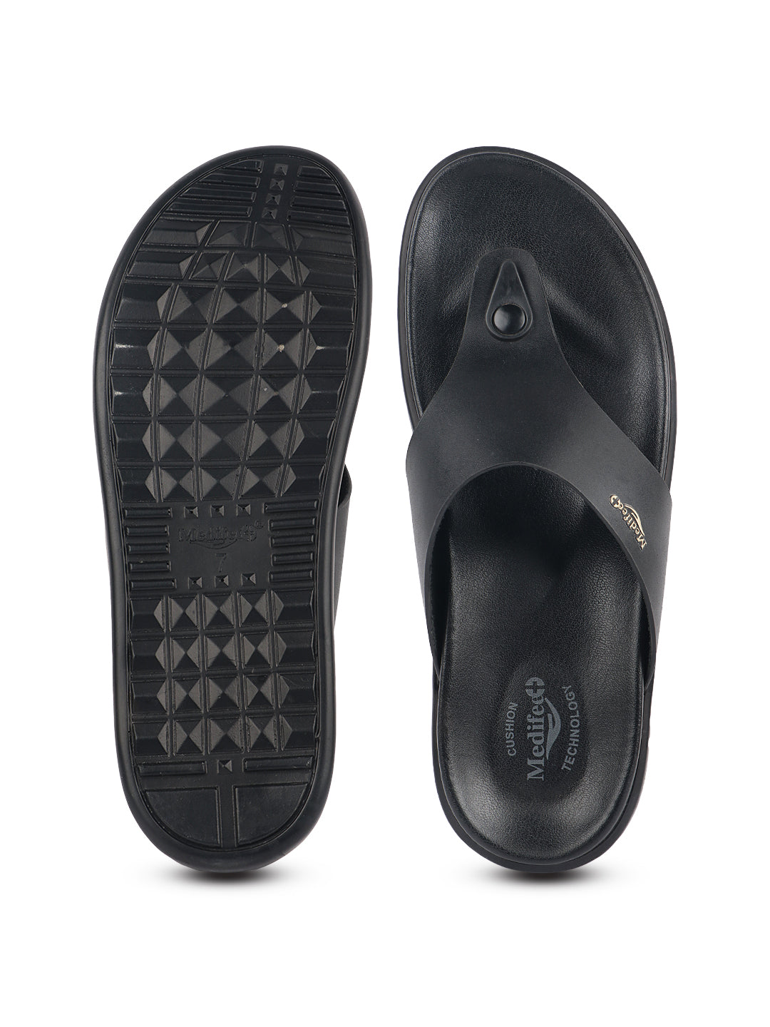 Medifeet Diabetic Slippers With Arch Support & Anti Skid || Comfortable & Cushion Slippers For Men's